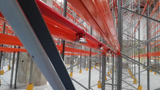 Racks for pallets - fire safety system