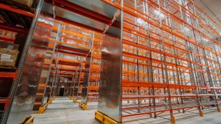 Passage corridor in a Conventional Storage System for pallets