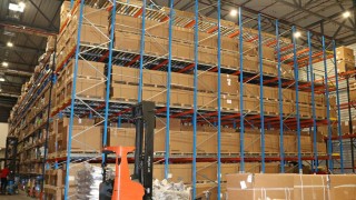 Pallets warehouse equipped by STAMH Group
