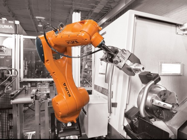 Welding, cutting and grinding industrial robots
