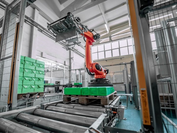 Industrial robots and palletizing systems
