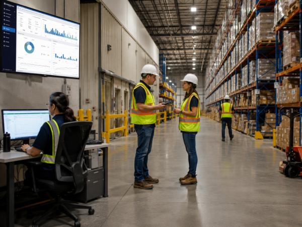 Warehouse Management Software and control of the material handling machines